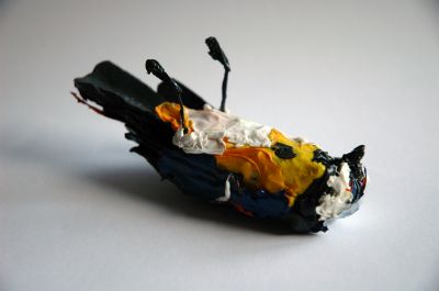 <p>Afvalplastic</p>
<p>11 cm lang</p>